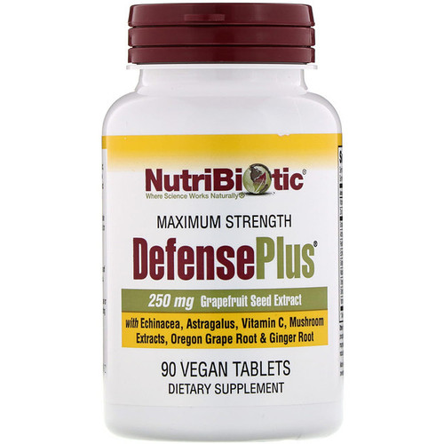 <img alt="NutriBiotic, DefensePlus, Maximum Strength, 90 Vegan Tablets" title="NutriBiotic, DefensePlus, Maximum Strength, 90 Vegan Tablets,728177010157"