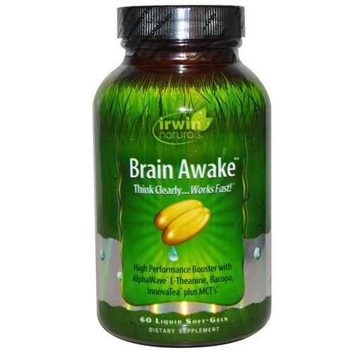 <img alt="Irwin Naturals, Brain Awake, 60 Liquid Soft-Gels" title="Irwin Naturals, Brain Awake, 60 Liquid Soft-Gels,710363583132"