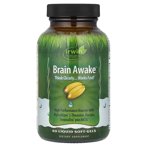 <img alt="Irwin Naturals, Brain Awake, 60 Liquid Soft-Gels" title="Irwin Naturals, Brain Awake, 60 Liquid Soft-Gels,710363583132"
