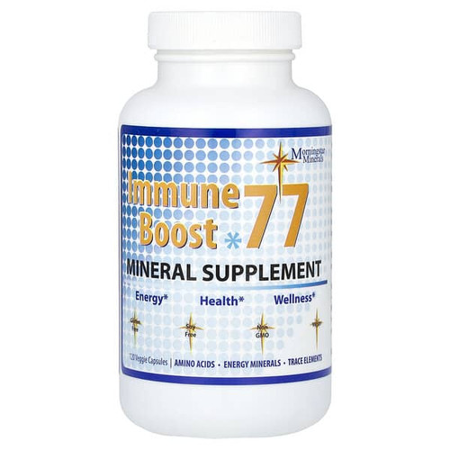 <img alt="Morningstar Minerals, Immune Boost 77, 120 Veggie Capsules" title="Morningstar Minerals, Immune Boost 77, 120 Veggie Capsules,819237009997"