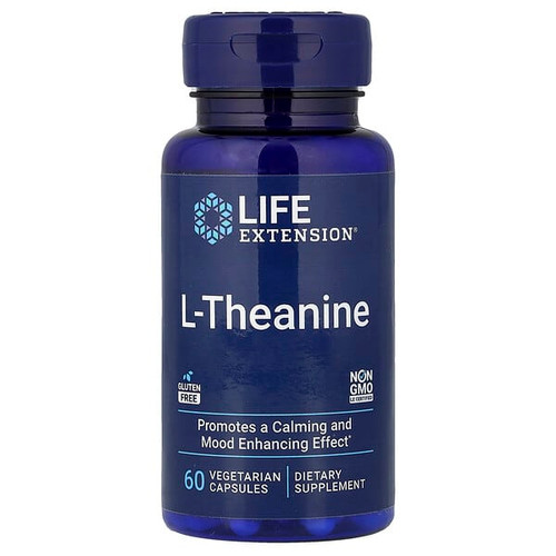 <img alt="Life Extension, L-Theanine, 60 Vegetarian Capsules (100 mg per Capsule)" title="Life Extension, L-Theanine, 60 Vegetarian Capsules (100 mg per Capsule),737870168362"