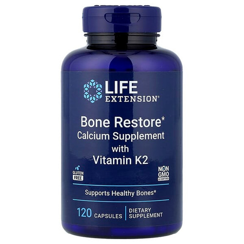 <img alt="Life Extension, Bone Restore, Calcium Supplement with Vitamin K2, 120 Capsules" title="Life Extension, Bone Restore, Calcium Supplement with Vitamin K2, 120 Capsules,737870172710"
