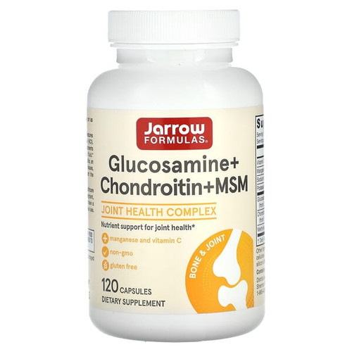 <img alt="Jarrow Formulas, Glucosamine + Chondroitin + MSM, 120 Capsules" title="Jarrow Formulas, Glucosamine + Chondroitin + MSM, 120 Capsules,790011190233"