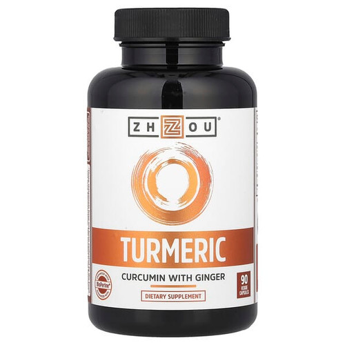 <img alt="Zhou Nutrition, Turmeric, Curcumin with Ginger, 90 Veggie Capsules" title="Zhou Nutrition, Turmeric, Curcumin with Ginger, 90 Veggie Capsules,859805006362"