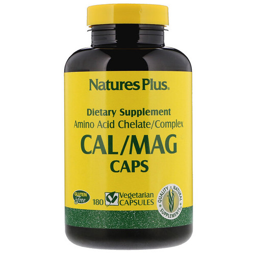 <img alt="Natures Plus, Cal/ Mag Caps, 180 Vegetarian Capsules" title="Natures Plus, Cal/ Mag Caps, 180 Vegetarian Capsules,097467336438"