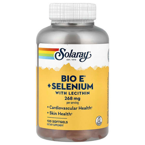 <img alt="Solaray, Bio E + Selenium with Lecithin, 120 Softgels" title="Solaray, Bio E + Selenium with Lecithin, 120 Softgels,076280041699"