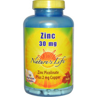 <img alt="Natures Life, Zinc, 30 mg, 250 Veggie Caps" title="Natures Life, Zinc, 30 mg, 250 Veggie Caps,040647004368"
