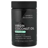 <img alt="Sports Research, Virgin Coconut Oil, Cold Pressed, 120 Veggie Softgels" title="Sports Research, Virgin Coconut Oil, Cold Pressed, 120 Veggie Softgels,023249090014"