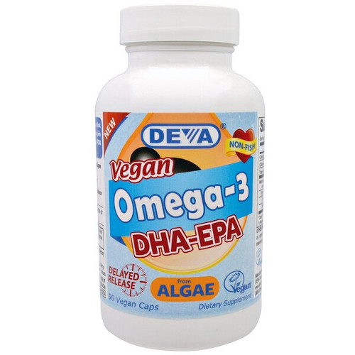 <img alt="Deva, Vegan, Omega-3, DHA-EPA, 200 mg, 90 Vegan Caps" title="Deva, Vegan, Omega-3, DHA-EPA, 200 mg, 90 Vegan Caps,895634000553"