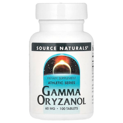 <img alt="Source Naturals, Athletic Series, Gamma Oryzanol, 60 mg, 100 Tablets" title="Source Naturals, Athletic Series, Gamma Oryzanol, 60 mg, 100 Tablets,021078006848"