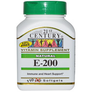 3 PACK OF 21st Century, E-200, Natural, 110 Softgels