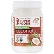 3 PACK of Dr. Murrays, Organic Virgin Coconut Oil, Expeller-Pressed & Unrefined, 16 fl oz (473 ml)
