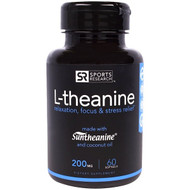 <img alt="Sports Research, L-theanine, 200 mg, 60 Softgels" title="Sports Research, L-theanine, 200 mg, 60 Softgels,023249010173"