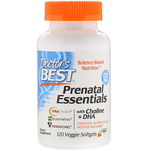 <img alt="Doctors Best, Prenatal Essentials with Choline & DHA, 120 Veggie Softgels" title="Doctors Best, Prenatal Essentials with Choline & DHA, 120 Veggie Softgels,753950005136"