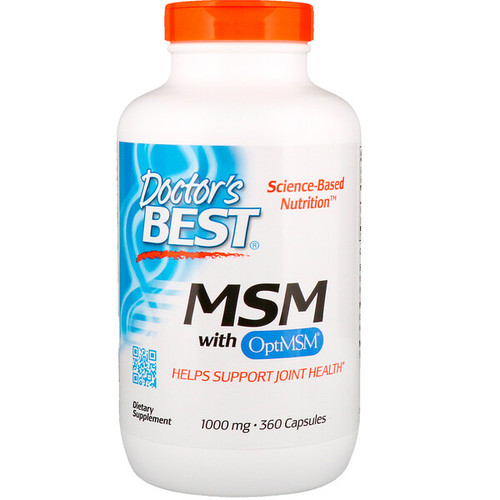 <img alt="Doctors Best, MSM with OptiMSM, 1000 mg, 360 Capsules" title="Doctors Best, MSM with OptiMSM, 1000 mg, 360 Capsules,753950003170"