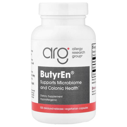 <img alt="Allergy Research Group, ButyrEn, 100 Delayed-Release Vegetarian Capsules (200 mg Per capsule)" title="Allergy Research Group, ButyrEn, 100 Delayed-Release Vegetarian Capsules (200 mg Per capsule),713947702202"
