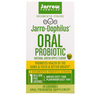 Jarrow Formulas, Jarro-Dophilus Oral Probiotic, 1 Billion, Natural Green Apple Flavor, 30 Lozenges