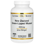 <img alt="California Gold Nutrition, New Zealand Green-Lipped Mussel with Ginger Extract, 500 mg, 240 Veggie Capsules" title="California Gold Nutrition, New Zealand Green-Lipped Mussel with Ginger Extract, 500 mg, 240 Veggie Capsules,898220009428"