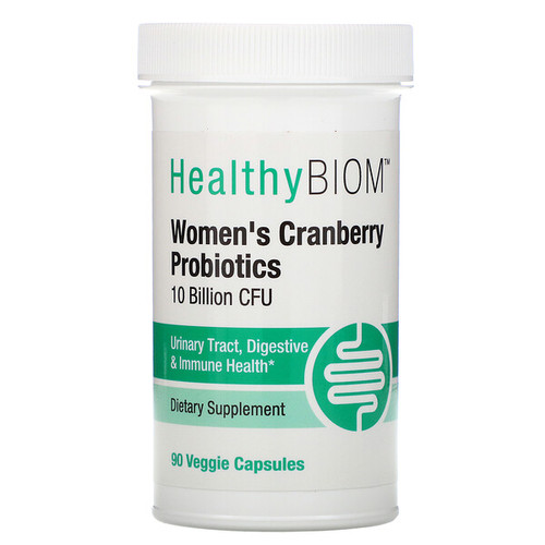 <img alt="HealthyBiom, Womens Cranberry Probiotics, 10 Billion CFU, 90 Veggie Capsules" title="HealthyBiom, Womens Cranberry Probiotics, 10 Billion CFU, 90 Veggie Capsules,898220015863"
