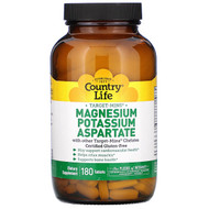 <img alt="Country Life, Magnesium Potassium Aspartate, 180 Tablets" title="Country Life, Magnesium Potassium Aspartate, 180 Tablets,015794024958"