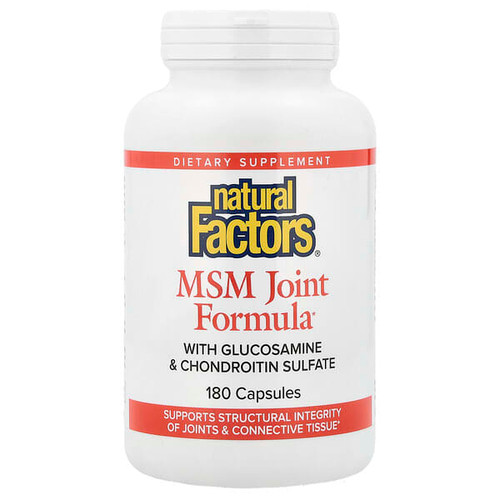 <img alt="Natural Factors, MSM Joint Formula with Glucosamine & Chondroitin Sulfate, 180 Capsules" title="Natural Factors, MSM Joint Formula with Glucosamine & Chondroitin Sulfate, 180 Capsules,068958026961"