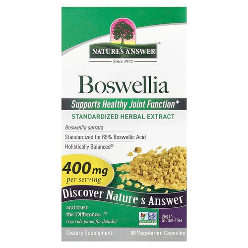<img alt="Natures Answer, Boswellia, 400 mg, 90 Vegetarian Capsules" title="Natures Answer, Boswellia, 400 mg, 90 Vegetarian Capsules,083000163661"