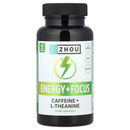 <img alt="Zhou Nutrition, Energy + Focus, 60 Veggie Capsules" title="Zhou Nutrition, Energy + Focus, 60 Veggie Capsules,859805006102"