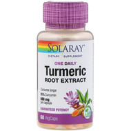 <img alt="Solaray, One Daily Turmeric Root Extract, 600 mg, 60 VegCaps" title="Solaray, One Daily Turmeric Root Extract, 600 mg, 60 VegCaps,076280186628"