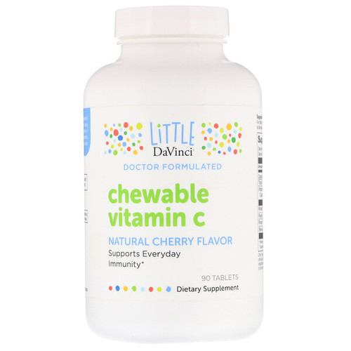 <img alt="Little DaVinci, Chewable Vitamin C, Natural Cherry, 90 Tablets" title="Little DaVinci, Chewable Vitamin C, Natural Cherry, 90 Tablets,026664014061"