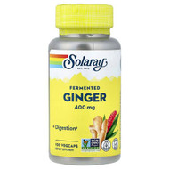 <img alt="Solaray, Fermented Ginger, 400 mg, 100 VegCaps" title="Solaray, Fermented Ginger, 400 mg, 100 VegCaps,076280386875"
