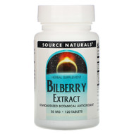 <img alt="Source Naturals, Bilberry Extract, 50 mg, 120 Tablets" title="Source Naturals, Bilberry Extract, 50 mg, 120 Tablets,021078000303"