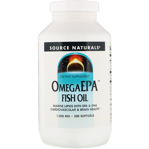 <img alt="Source Naturals, OmegaEPA Fish Oil, 1,000 mg, 200 Softgels" title="Source Naturals, OmegaEPA Fish Oil, 1,000 mg, 200 Softgels,021078001775"
