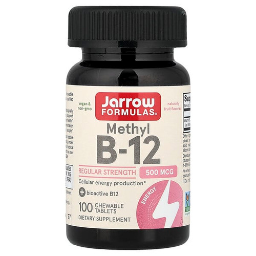 <img alt="Jarrow Formulas, Methyl B-12, Fruit, 500 mcg, 100 Chewable Tablets" title="Jarrow Formulas, Methyl B-12, Fruit, 500 mcg, 100 Chewable Tablets,790011180159"