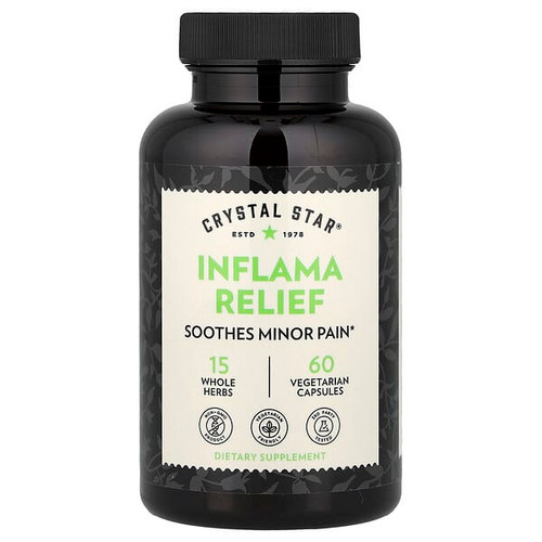 <img alt="Crystal Star, Inflama Relief, 60 Vegetarian Capsules" title="Crystal Star, Inflama Relief, 60 Vegetarian Capsules,747889011801"
