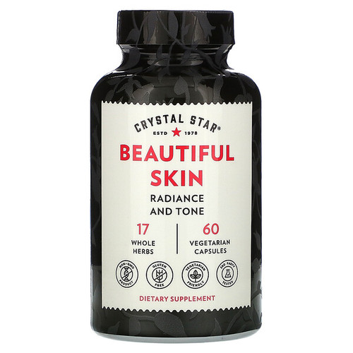<img alt="Crystal Star, Beautiful Skin, 60 Veggie Caps" title="Crystal Star, Beautiful Skin, 60 Veggie Caps,747889013959"