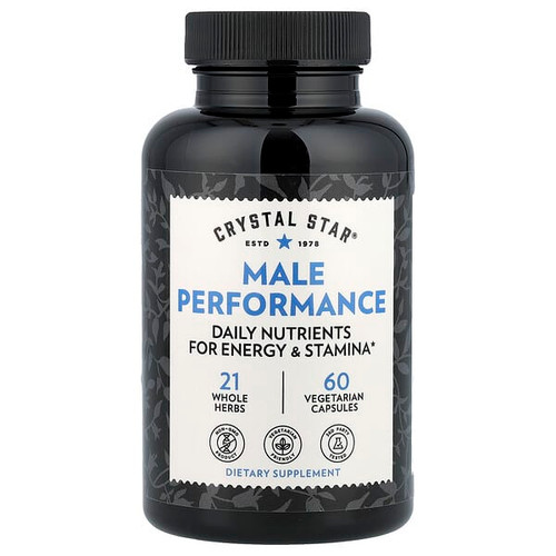 <img alt="Crystal Star, Male Performance, 60 Vegetarian Capsules" title="Crystal Star, Male Performance, 60 Vegetarian Capsules,747889031502"
