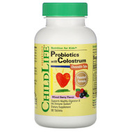 <img alt="ChildLife, Probiotics with Colostrum, Mixed Berry Flavor, 90 Chewable Tablets" title="ChildLife, Probiotics with Colostrum, Mixed Berry Flavor, 90 Chewable Tablets,608274111004"