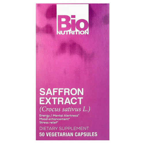 <img alt="Bio Nutrition, Saffron Extract, 88.5 mg, 50 Vegetarian Capsules" title="Bio Nutrition, Saffron Extract, 88.5 mg, 50 Vegetarian Capsules,854936003174"