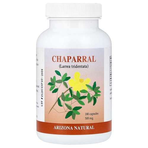 <img alt="Arizona Natural, Chaparral, 180 Capsules (500 mg per Capsule)" title="Arizona Natural, Chaparral, 180 Capsules (500 mg per Capsule),046802202013"