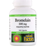 <img alt="Natural Factors, Bromelain, 500 mg, 180 Capsules" title="Natural Factors, Bromelain, 500 mg, 180 Capsules,068958017365"
