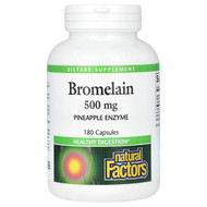 <img alt="Natural Factors, Bromelain, 500 mg, 180 Capsules" title="Natural Factors, Bromelain, 500 mg, 180 Capsules,068958017365"