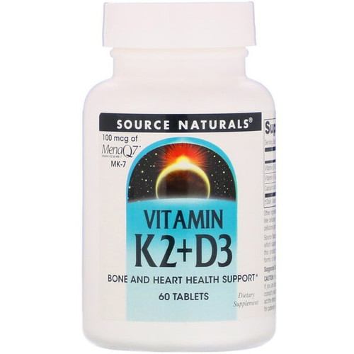 <img alt="Source Naturals, Vitamin K2, 100 mcg, 60 Tablets" title="Source Naturals, Vitamin K2, 100 mcg, 60 Tablets,021078019220"