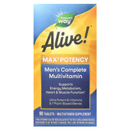 <img alt="Natures Way, Alive Max3 Potency, Mens Complete Multivitamin, 90 Tablets" title="Natures Way, Alive Max3 Potency, Mens Complete Multivitamin, 90 Tablets,033674155424"
