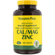 <img alt="Natures Plus, Cal/Mag Zinc, 180 Tablets" title="Natures Plus, Cal/Mag Zinc, 180 Tablets,097467033665"