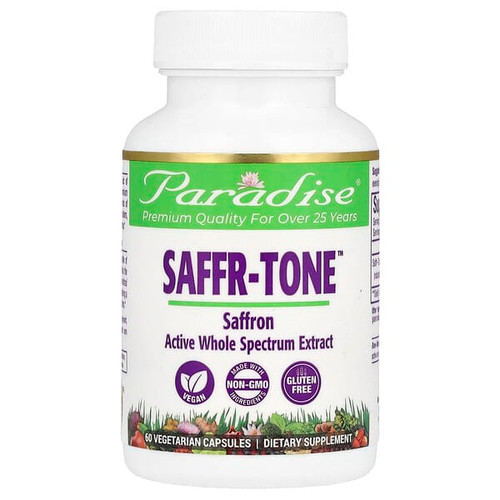 <img alt="Paradise Herbs, Saffr-Tone, 15 mg, 60 Vegetarian Capsules" title="Paradise Herbs, Saffr-Tone, 15 mg, 60 Vegetarian Capsules,601944778309"