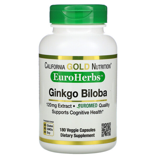 <img alt="California Gold Nutrition, Ginkgo Biloba Extract, EuroHerbs, European Quality, 120 mg, 180 Veggie Capsules" title="California Gold Nutrition, Ginkgo Biloba Extract, EuroHerbs, European Quality, 120 mg, 180 Veggie Capsules,898220012787"