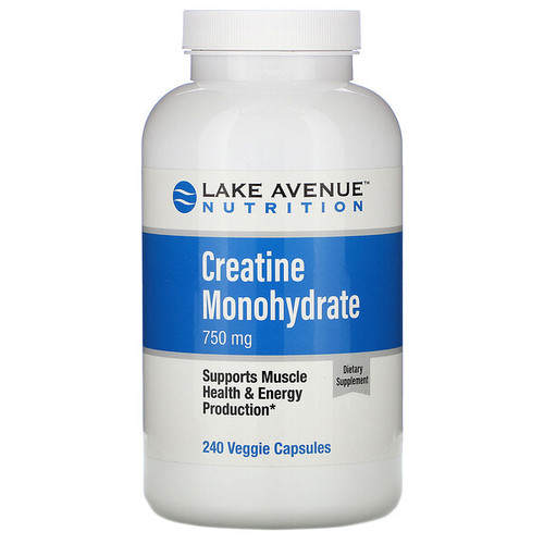 <img alt="Lake Avenue Nutrition, Creatine Monohydrate , 750 mg, 240 Veggie Capsules" title="Lake Avenue Nutrition, Creatine Monohydrate , 750 mg, 240 Veggie Capsules,898220015115"