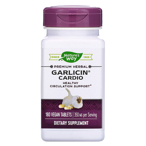 <img alt="Natures Way, Garlicin, Cardio, Odor Free , 180 Tablets" title="Natures Way, Garlicin, Cardio, Odor Free , 180 Tablets,033674150672"