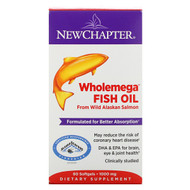 <img alt="New Chapter, Wholemega, Extra-Virgin Wild Alaskan Salmon, Whole Fish Oil, 1,000 mg, 60 Softgels" title="New Chapter, Wholemega, Extra-Virgin Wild Alaskan Salmon, Whole Fish Oil, 1,000 mg, 60 Softgels,727783050021"