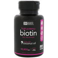 <img alt="Sports Research, Biotin with Organic Coconut Oil, 10,000 mcg, 120 Veggie Softgels" title="Sports Research, Biotin with Organic Coconut Oil, 10,000 mcg, 120 Veggie Softgels,023249010159"